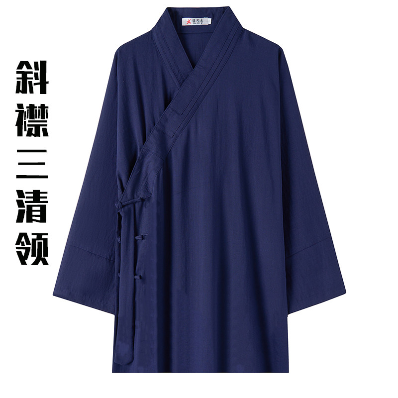 武当春夏道袍男女款道士服装改良道衣薄款道服禅修居士长袍太极服