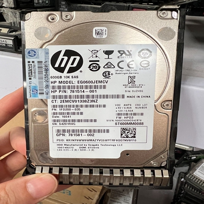 781577-001 惠普 600G SAS 2.5寸服务器~议价