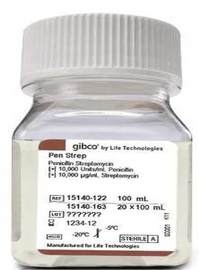 15140-122 Gibco双抗 青霉素链霉素溶液 100ml 15140122铜