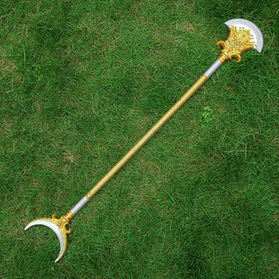 西游记周边沙悟净沙僧月牙铲降妖宝杖唐僧九环锡杖塑料幼儿玩具