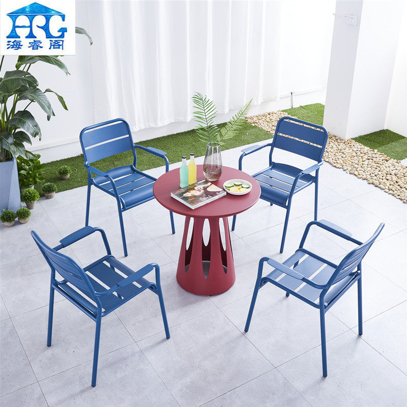 户外防水桌椅组合 庭院简约小茶几 咖啡厅奶茶店室外花园铝艺桌椅,住宅家具,桌椅套件,淘宝优惠券,粉丝福利购,淘宝优惠卷
