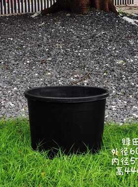 30加仑绿田23寸黑色红色超大加厚塑料加仑盆葡萄绿植果树盆铁树盆