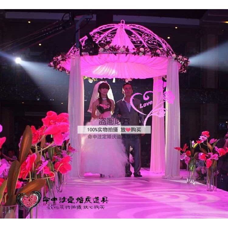 新款金叶亭圆亭喜亭婚庆花房婚庆喜亭喜厅公主亭喜幛婚庆道具