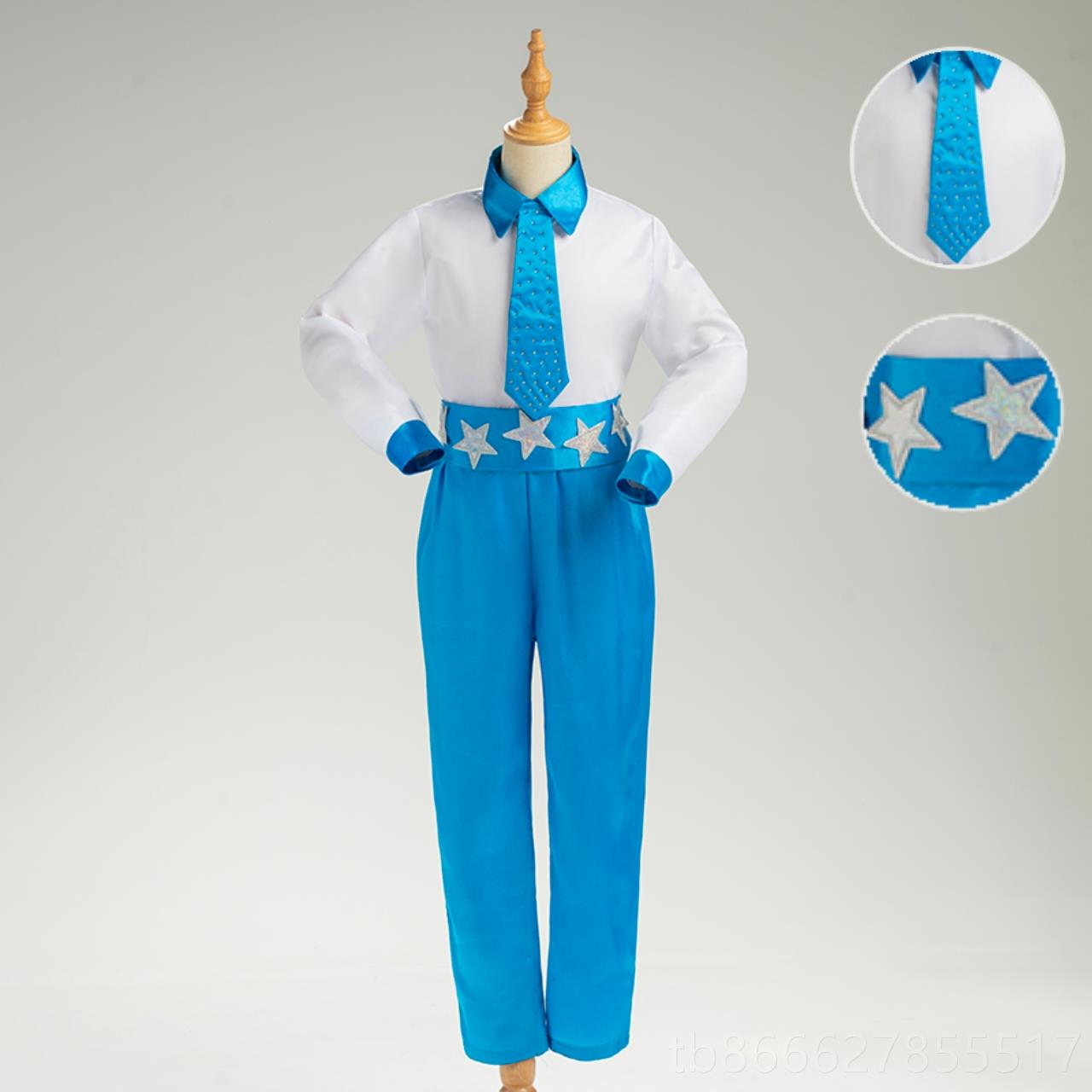 正品六一儿童演出童服小学生合唱团红巾舞台装儿大领合唱表演服舞