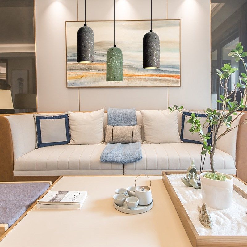 水磨大理石吊灯loft工业风创意酒吧台奶茶服装店咖啡餐厅水泥灯具,家装灯饰光源,客厅吊灯,淘宝优惠券,粉丝福利购,淘宝优惠卷