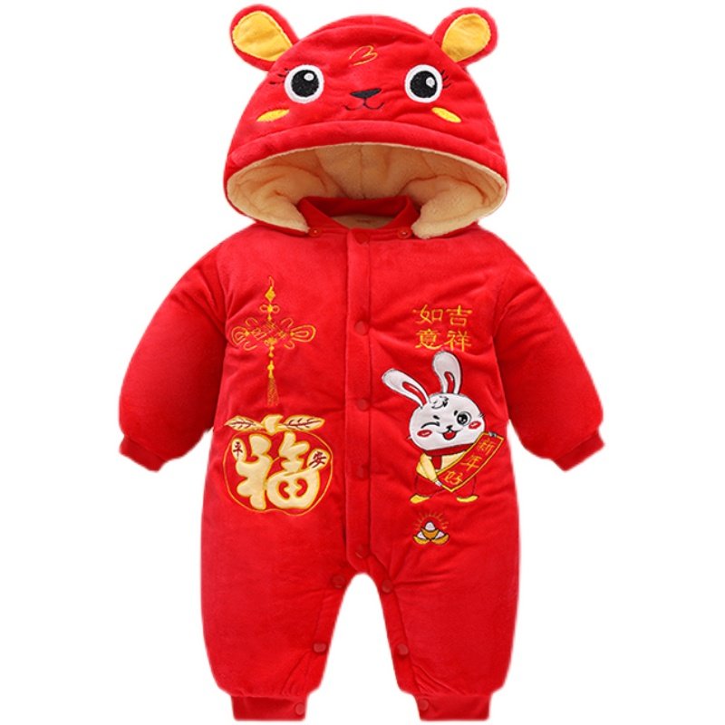 新生婴儿衣服秋冬季装连体衣宝宝红色拜年百天满月服过年喜庆冬装,童装/婴儿装/亲子装,连身衣/爬服/哈衣,淘宝优惠券,粉丝福利购,淘宝优惠卷