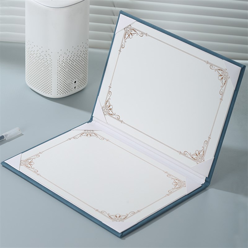 皮面活动会议签约夹主持台词垫板手稿夹A4菜单菜谱夹双页签到外壳