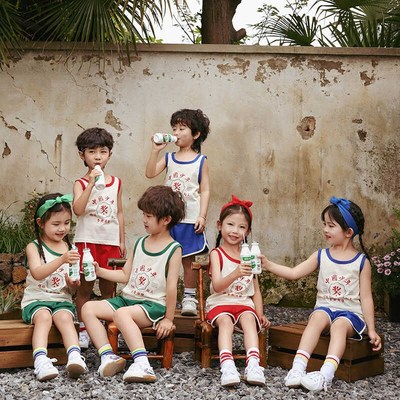 六一儿童表演服装复古怀旧爱国中华少年80年代舞蹈服毕业照演出服