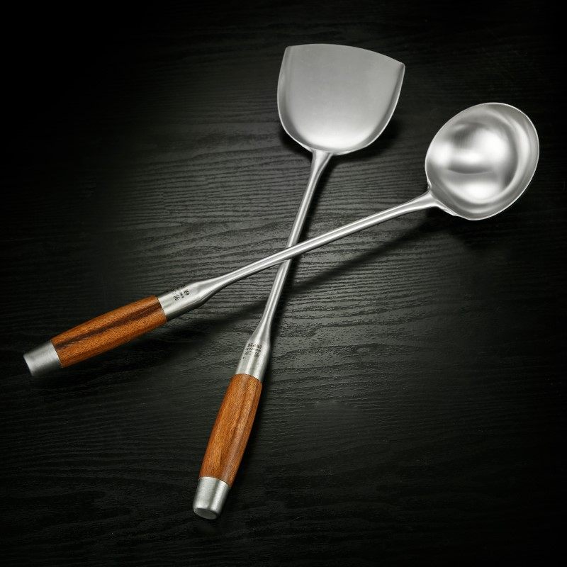不锈钢厨房炒勺炒菜勺锅铲长柄汤勺餐厅分菜勺大炒勺304木柄锅勺,厨房/烹饪用具,汤勺,淘宝优惠券,粉丝福利购,淘宝优惠卷