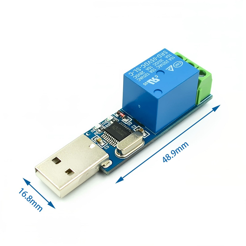 LCUS-1型电脑串口USB控制继电器模块LCUS-2路PLC智能控制开关模组
