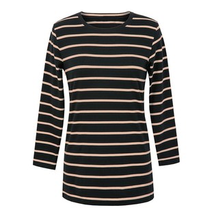 加绒加厚中长款纯棉长袖T恤女秋冬季大码宽松打底衫中年妈妈上衣