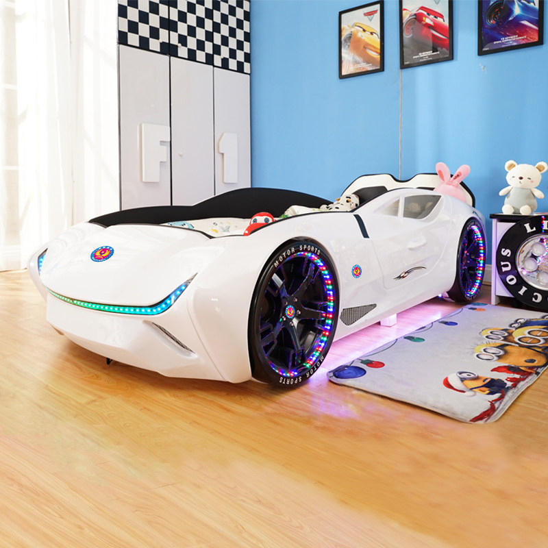 跑车造型婴儿床带护栏宝宝床儿童分床神器多功能创意床边拼接小床