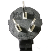 多功能电热锅电火锅三孔插头电源线电烤盘电火锅调温线凹口大孔