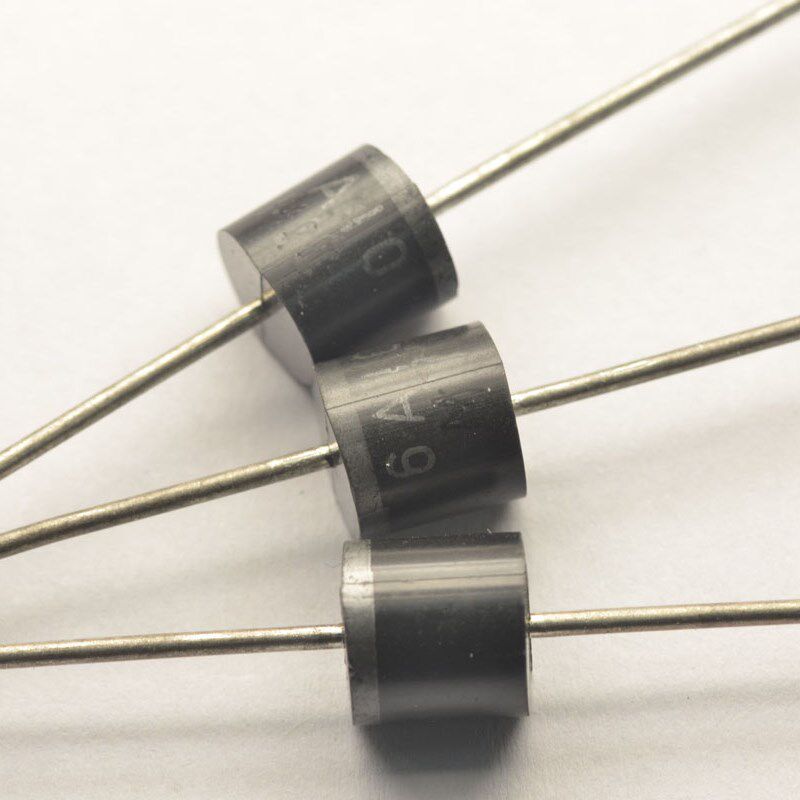 桥田整流二极管6A10 6A/1000V 长脚 (50个)