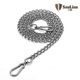 304不锈钢狗链子中型狗狗牵引绳铁链子大型犬遛拴狗绳子德牧加粗