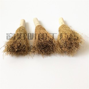 天然锅刷不粘油野生椰棕山草根刷子炊帚饭帚刷锅器洗锅碗刷毛草刷