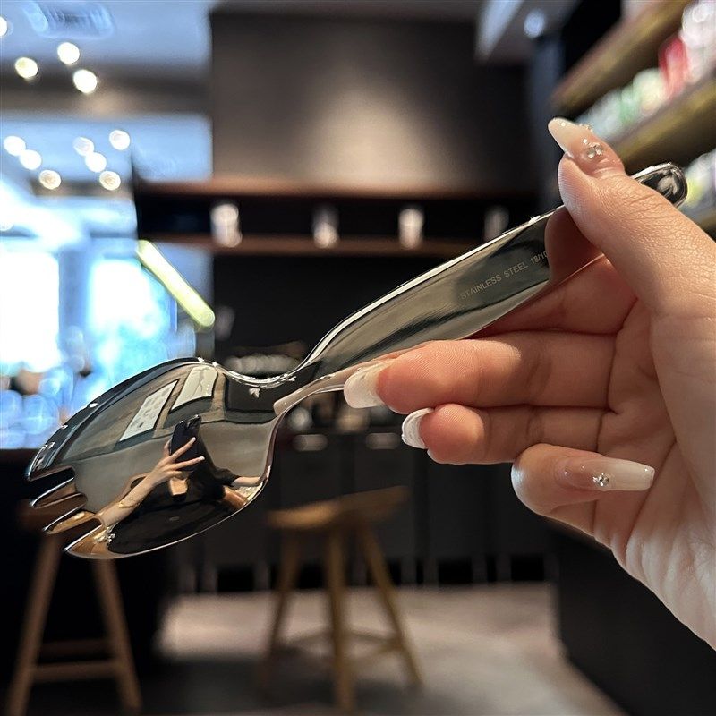 【我宝宝专用的勺叉】儿童316不锈钢叉子吃饭叉勺子叉汤匙叉形勺,婴童用品,儿童勺,淘宝优惠券,粉丝福利购,淘宝优惠卷