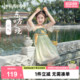 女童古风汉服裙夏宝宝夏季 儿童裙子 改良襦裙幼童中国风连衣裙夏装
