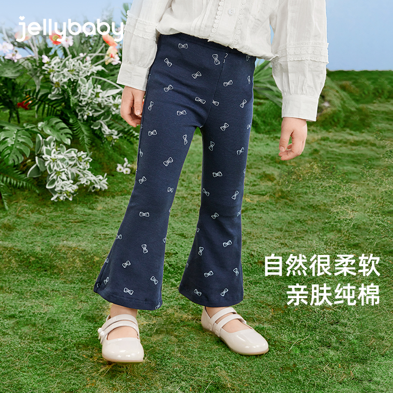 杰里贝比女童打底裤春款