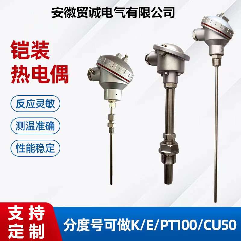 贸诚仪表 WRN2-220双支式铠装热电偶WRN2-230不锈钢316