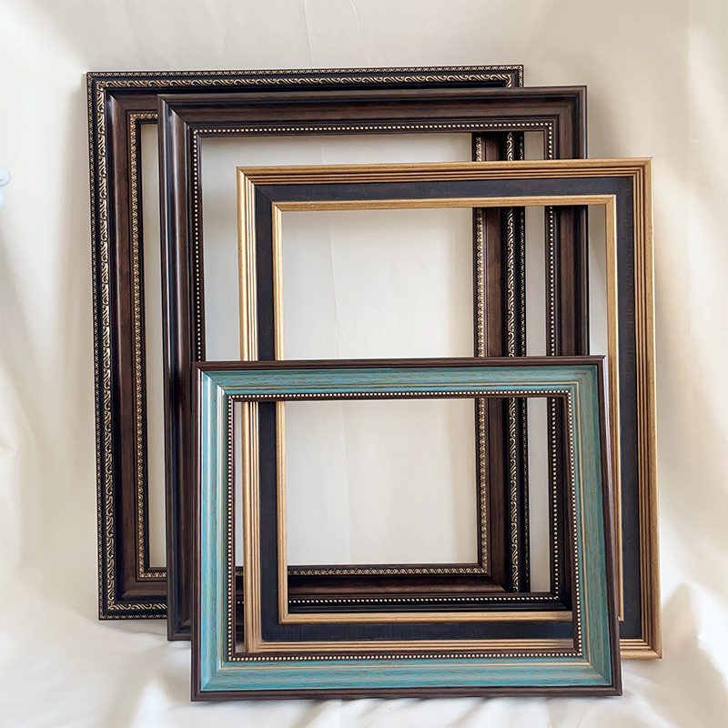 美式复古画框十字绣拼图油画装裱