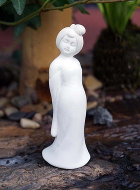 中式仕女摆件家居饰品客厅卧室桌面布置摆设园艺植物盆景装饰国风