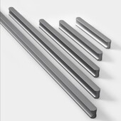 火山灰色衣柜门铝合金1米加长拉手一字型深色 定制家具吸塑门五金