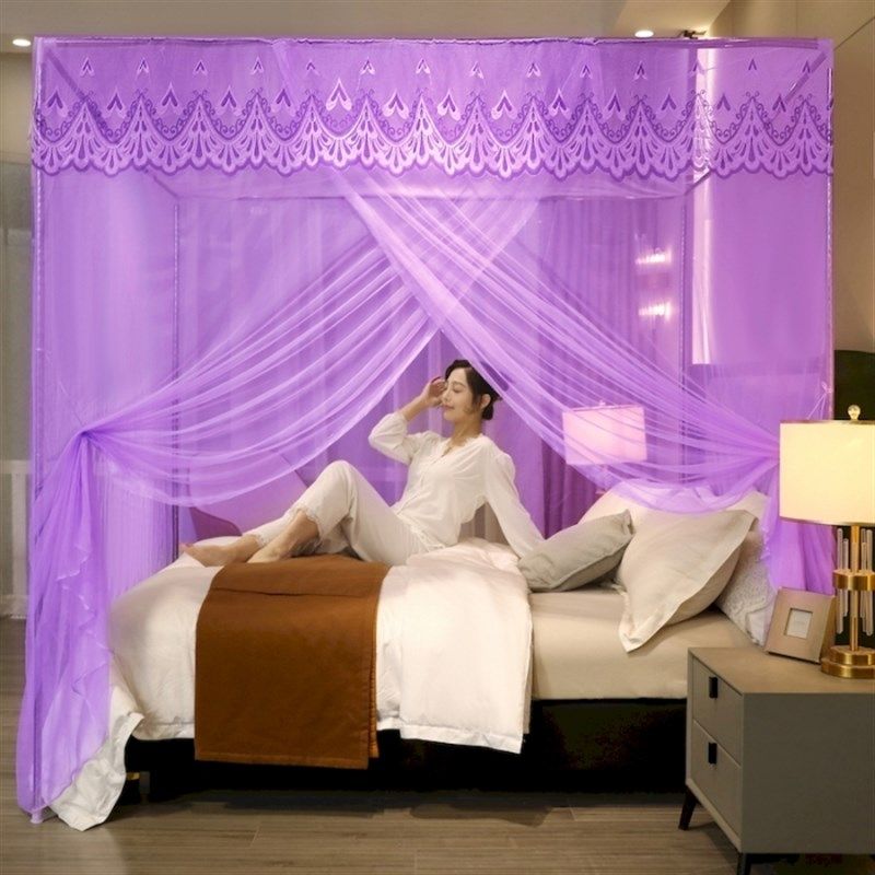 单开门蚊帐家用公主风加密帐纱加粗支架1.2m1.5m双人,床上用品,蚊帐,淘宝优惠券,粉丝福利购,淘宝优惠卷