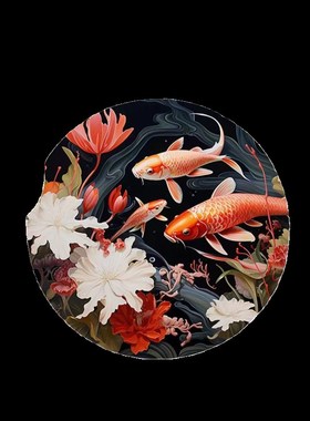 圆形桌垫新中式厨房台面硅藻泥沥水垫餐桌茶桌吸水杯垫免洗垫子