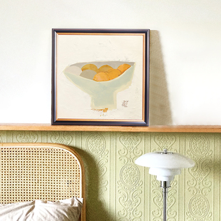 客厅装饰画北欧复古挂画餐厅卧室单幅油画风格玄关壁画美式法式画