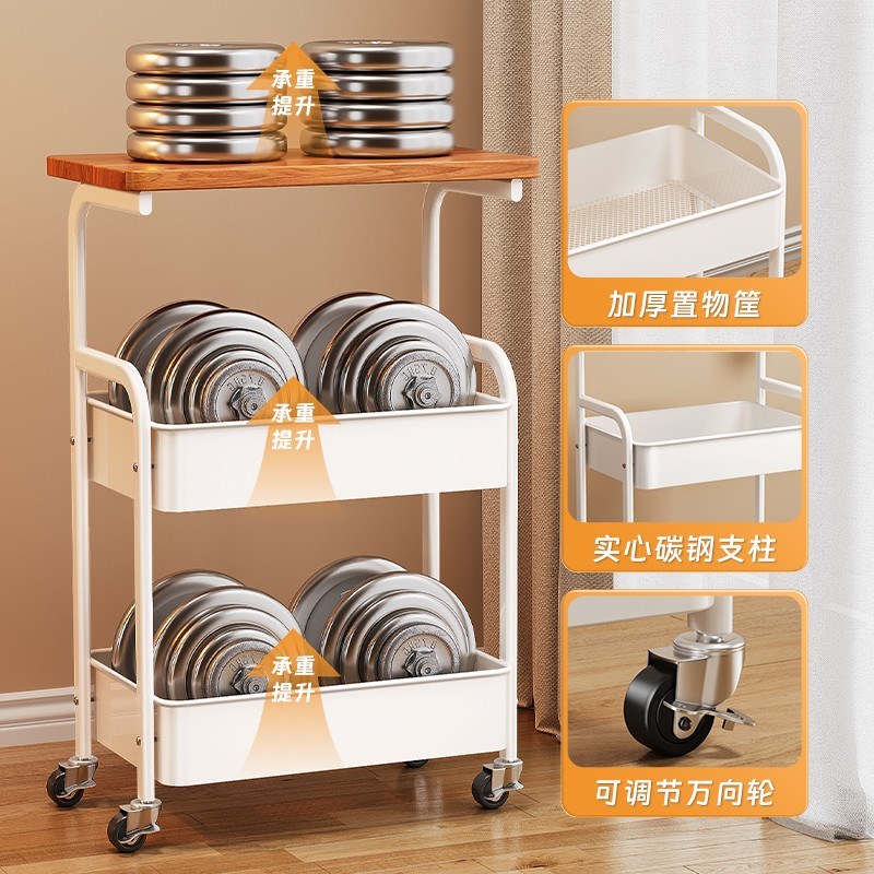 中古小推车沙发边几客厅零食置物架收纳复古边柜可移动茶几小桌子