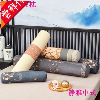 可爱长条形大揽枕毛绒玩具麻棉布家居靠垫孕妇圆柱长抱枕可拆洗