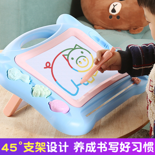 儿童画画板磁性磁力彩色手写w字板笔可擦家用宝宝绘画屏幼儿涂鸦