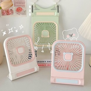 风扇 可爱桌面静音风扇夏天学生宿舍迷你高F颜值大风力usb充电台式