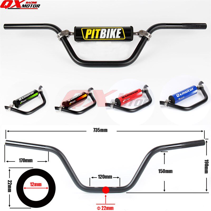 CRF70小高赛越野摩托车改装铝合金车把方向把手把管车把等径高把