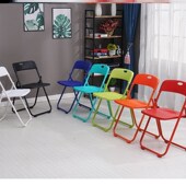 活动红色椅子结婚陪嫁家用靠背椅办公椅折叠椅宴会贵宾会场凳子