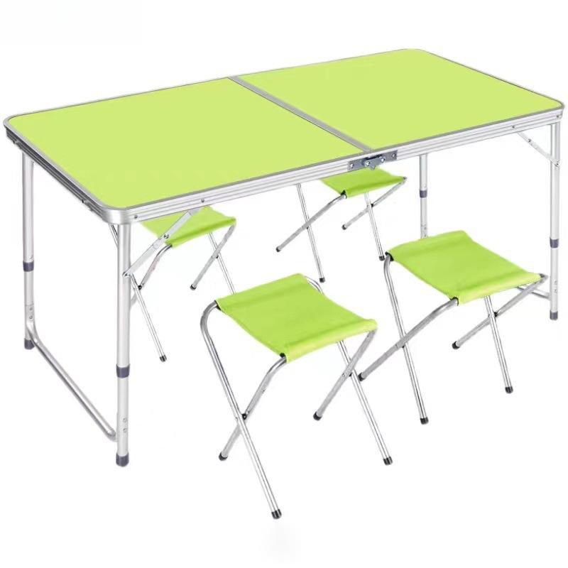 折叠桌户外摆摊地推可简易桌子餐桌椅套装便携式家用地摊促销小轻
