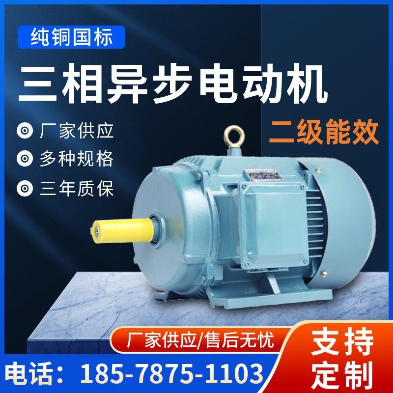 三相异步电动机YE4 22KW4P纯铜铜22千瓦4极交流电机马达