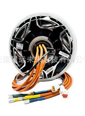 QSMOTOR全顺水冷电机12寸3000W40H五代V5WP电机48-96V电摩电动车