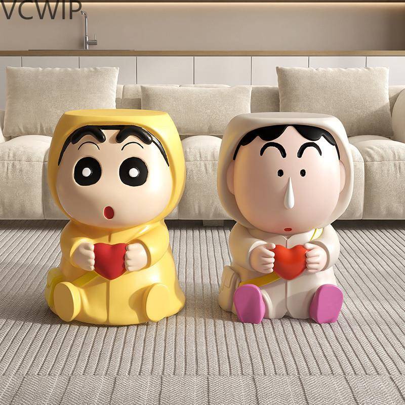 轻奢高级感蜡笔小新换鞋凳入户门口进门家用小lyd