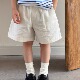 柔软基础百搭休闲短裤 儿童奶白棉麻舒适短裤 Tiger2025夏新款 Pawn