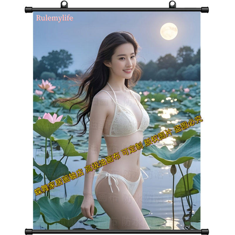 中国大陆卧室中式油画布