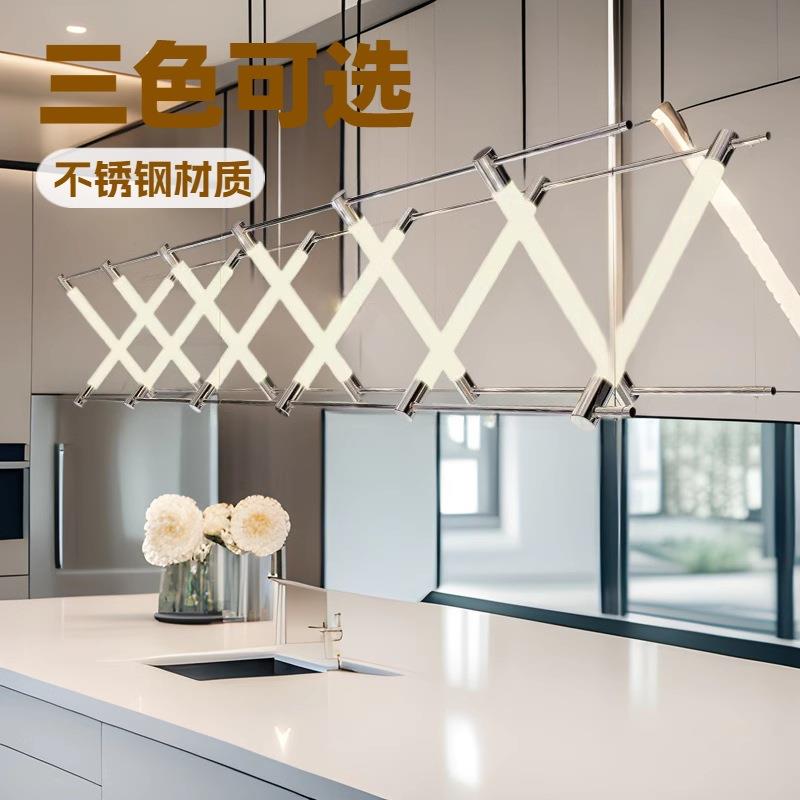 极简咖啡厅吧台长条组合马扎工程灯酒店餐厅大堂休息区收银台吊灯