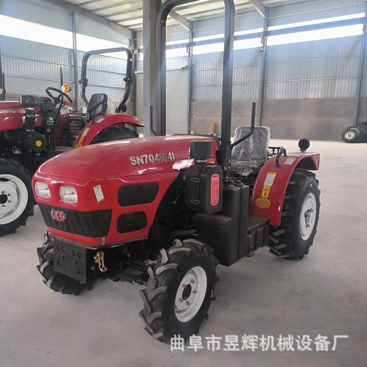 果园大棚用东方红704农用拖拉机树行耕整旋耕拖拉机70马力微耕机