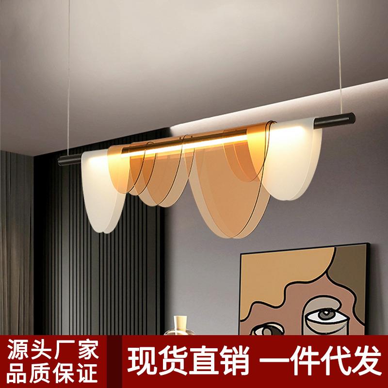 北欧创意长条吊灯后现代个性设计师咖啡馆餐厅吧台服装店前台吊灯