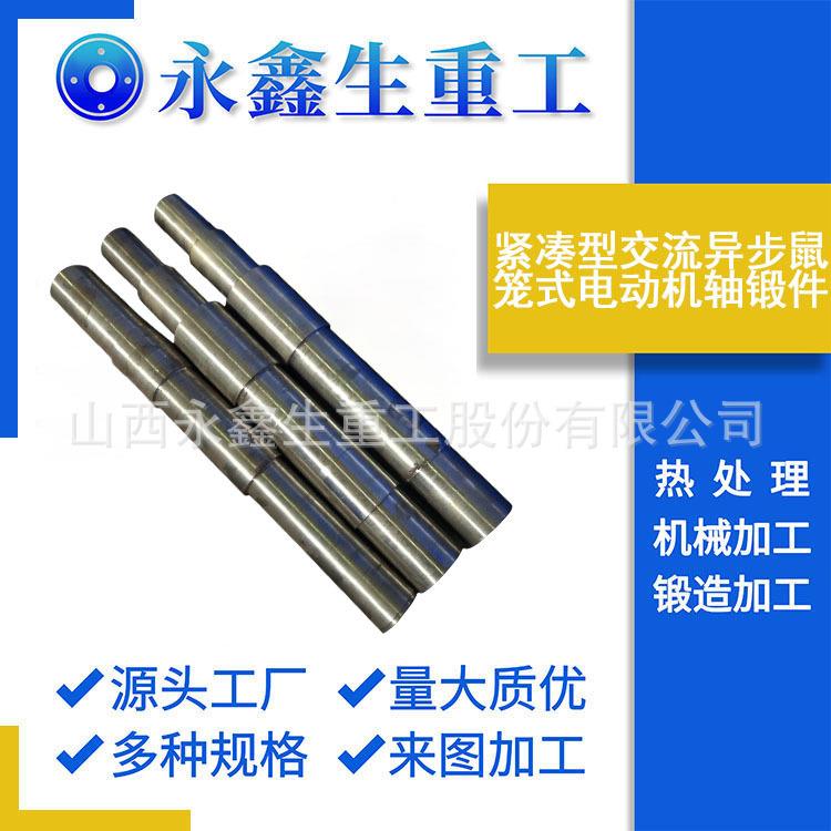 锻造紧凑型交流异步鼠笼式电动机轴锻件锻造挤压机电机轴锻件