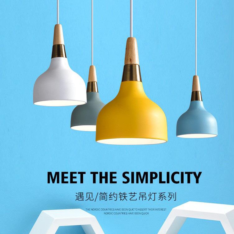 现代简约LED餐厅马卡龙吊灯创意时尚饭厅酒吧办公室吊灯灯具