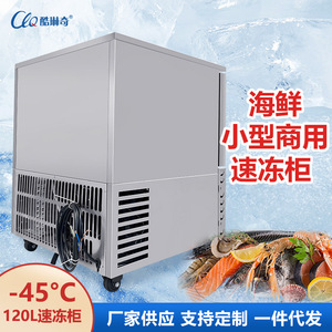 智能控温快速制冷商用小型包子饺子海鲜厂家直销-45度120L速冻机