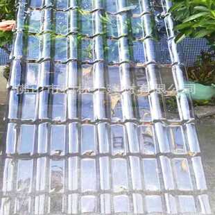 供应云南昆明丽江透明瓦透光瓦PC波浪瓦塑料亮瓦透明琉璃瓦