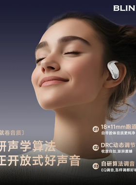 BLINBLIN智能翻译耳机蓝牙耳机V21多国语言翻译高清音质佩戴舒适
